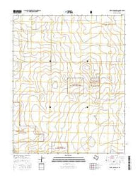 West of Kerrick Texas Current topographic map, 1:24000 scale, 7.5 X 7.5 Minute, Year 2016