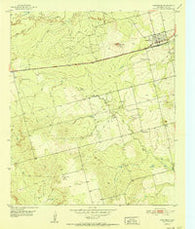 Westbrook Texas Historical topographic map, 1:24000 scale, 7.5 X 7.5 Minute, Year 1952