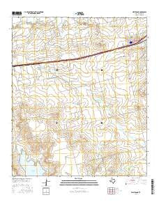 Westbrook Texas Current topographic map, 1:24000 scale, 7.5 X 7.5 Minute, Year 2016