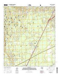 Westcott Texas Current topographic map, 1:24000 scale, 7.5 X 7.5 Minute, Year 2016