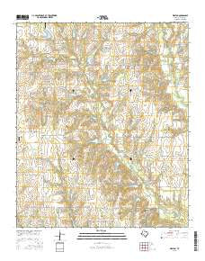 Weston Texas Current topographic map, 1:24000 scale, 7.5 X 7.5 Minute, Year 2016