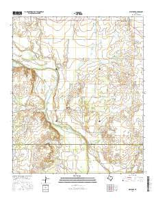 Westover Texas Current topographic map, 1:24000 scale, 7.5 X 7.5 Minute, Year 2016