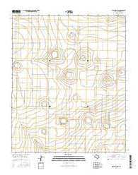Westway NW Texas Current topographic map, 1:24000 scale, 7.5 X 7.5 Minute, Year 2016