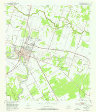 Wharton Texas Historical topographic map, 1:24000 scale, 7.5 X 7.5 Minute, Year 1953