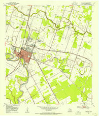 Wharton Texas Historical topographic map, 1:24000 scale, 7.5 X 7.5 Minute, Year 1953