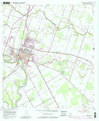 Wharton Texas Historical topographic map, 1:24000 scale, 7.5 X 7.5 Minute, Year 1953