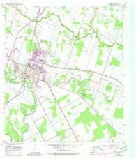 Wharton Texas Historical topographic map, 1:24000 scale, 7.5 X 7.5 Minute, Year 1953