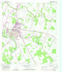 Wharton Texas Historical topographic map, 1:24000 scale, 7.5 X 7.5 Minute, Year 1953