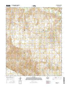 Wheeler Texas Current topographic map, 1:24000 scale, 7.5 X 7.5 Minute, Year 2016