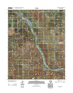 Wheeler SE Texas Historical topographic map, 1:24000 scale, 7.5 X 7.5 Minute, Year 2012