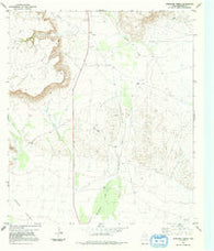 Whirlwind Spring Texas Historical topographic map, 1:24000 scale, 7.5 X 7.5 Minute, Year 1983