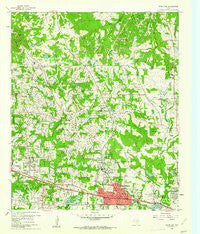 White Oak Texas Historical topographic map, 1:24000 scale, 7.5 X 7.5 Minute, Year 1960