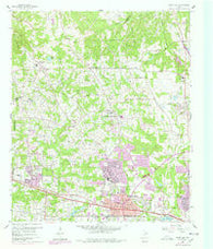 White Oak Texas Historical topographic map, 1:24000 scale, 7.5 X 7.5 Minute, Year 1960