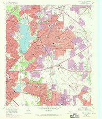 White Rock Lake Texas Historical topographic map, 1:24000 scale, 7.5 X 7.5 Minute, Year 1957