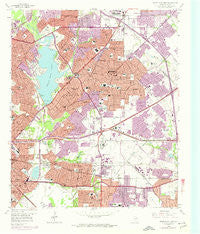 White Rock Lake Texas Historical topographic map, 1:24000 scale, 7.5 X 7.5 Minute, Year 1958