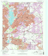 White Rock Lake Texas Historical topographic map, 1:24000 scale, 7.5 X 7.5 Minute, Year 1958