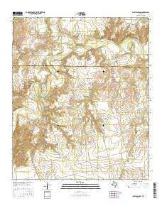 White Canyon Texas Current topographic map, 1:24000 scale, 7.5 X 7.5 Minute, Year 2016