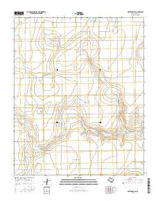 White Deer SW Texas Current topographic map, 1:24000 scale, 7.5 X 7.5 Minute, Year 2016
