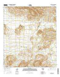 White Hills Texas Current topographic map, 1:24000 scale, 7.5 X 7.5 Minute, Year 2016