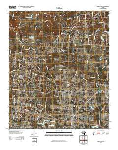 White Oak Texas Historical topographic map, 1:24000 scale, 7.5 X 7.5 Minute, Year 2010
