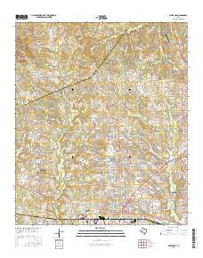 White Oak Texas Current topographic map, 1:24000 scale, 7.5 X 7.5 Minute, Year 2016