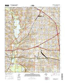 White Rock Lake Texas Current topographic map, 1:24000 scale, 7.5 X 7.5 Minute, Year 2016