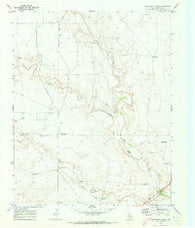 Whiteaker Ranch Texas Historical topographic map, 1:24000 scale, 7.5 X 7.5 Minute, Year 1971