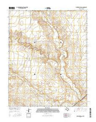 Whiteaker Ranch Texas Current topographic map, 1:24000 scale, 7.5 X 7.5 Minute, Year 2016