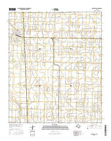 Whiteface Texas Current topographic map, 1:24000 scale, 7.5 X 7.5 Minute, Year 2016