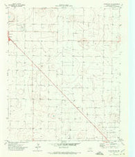 Whiteface NW Texas Historical topographic map, 1:24000 scale, 7.5 X 7.5 Minute, Year 1971