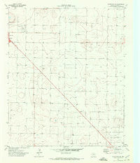Whiteface NW Texas Historical topographic map, 1:24000 scale, 7.5 X 7.5 Minute, Year 1971
