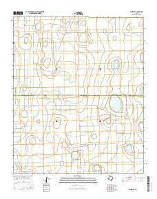 Whiteley Texas Current topographic map, 1:24000 scale, 7.5 X 7.5 Minute, Year 2016