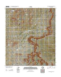 Whiterock Hills Texas Historical topographic map, 1:24000 scale, 7.5 X 7.5 Minute, Year 2013