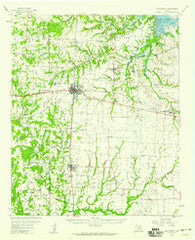 Whitesboro Texas Historical topographic map, 1:62500 scale, 15 X 15 Minute, Year 1958