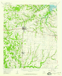 Whitesboro Texas Historical topographic map, 1:62500 scale, 15 X 15 Minute, Year 1958