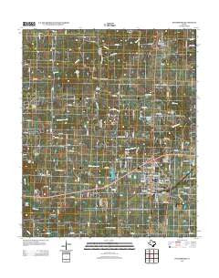 Whitesboro Texas Historical topographic map, 1:24000 scale, 7.5 X 7.5 Minute, Year 2013