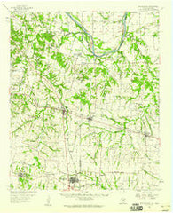 Whitesright Texas Historical topographic map, 1:62500 scale, 15 X 15 Minute, Year 1958