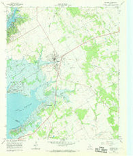 Whitney Texas Historical topographic map, 1:24000 scale, 7.5 X 7.5 Minute, Year 1966