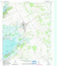 Whitney Texas Historical topographic map, 1:24000 scale, 7.5 X 7.5 Minute, Year 1966