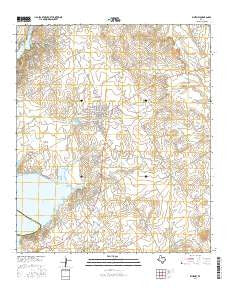 Whitney Texas Current topographic map, 1:24000 scale, 7.5 X 7.5 Minute, Year 2016