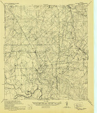 Whitsett Texas Historical topographic map, 1:62500 scale, 15 X 15 Minute, Year 1942