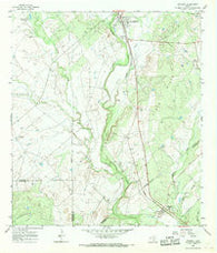 Whitsett Texas Historical topographic map, 1:24000 scale, 7.5 X 7.5 Minute, Year 1965