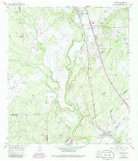 Whitsett Texas Historical topographic map, 1:24000 scale, 7.5 X 7.5 Minute, Year 1965