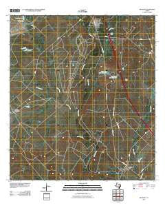 Whitsett Texas Historical topographic map, 1:24000 scale, 7.5 X 7.5 Minute, Year 2010