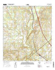 Whitsett Texas Current topographic map, 1:24000 scale, 7.5 X 7.5 Minute, Year 2016
