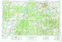 Wichita Falls Texas Historical topographic map, 1:250000 scale, 1 X 2 Degree, Year 1954
