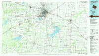 Wichita Falls Texas Historical topographic map, 1:100000 scale, 30 X 60 Minute, Year 1985