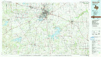 Wichita Falls Texas Historical topographic map, 1:100000 scale, 30 X 60 Minute, Year 1985