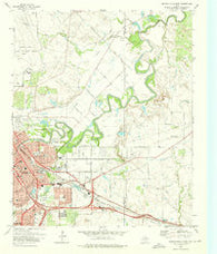 Wichita Falls East Texas Historical topographic map, 1:24000 scale, 7.5 X 7.5 Minute, Year 1972