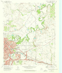 Wichita Falls East Texas Historical topographic map, 1:24000 scale, 7.5 X 7.5 Minute, Year 1972